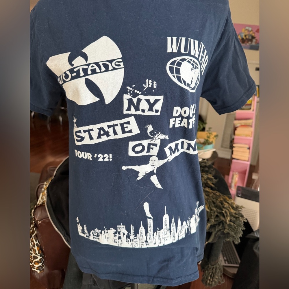 Navy blue Wu-Tang T-shirt. Official merch.
